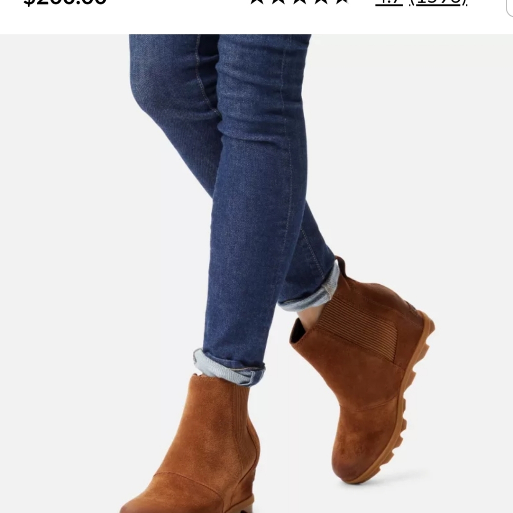 Sorel Joan of Artic Wedge Chelsea Bootie 8.5